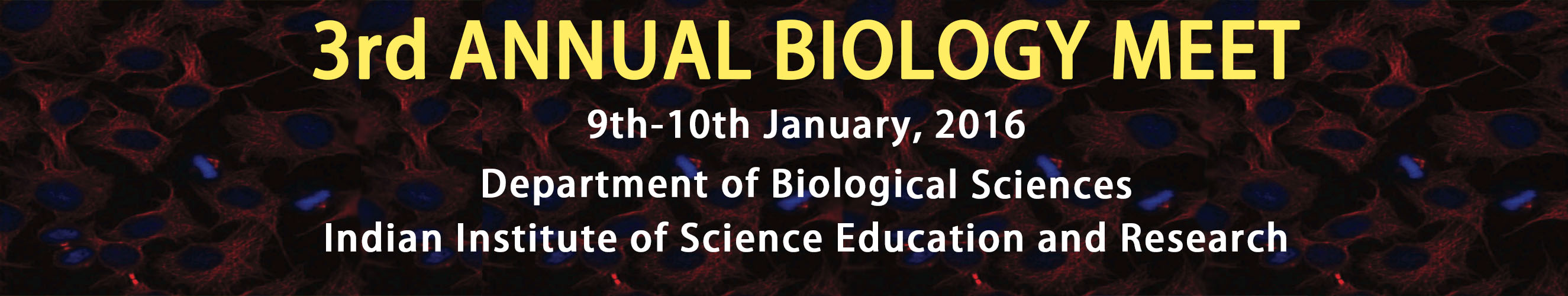 3rd Annual Biology Meet, IISER Bhopal